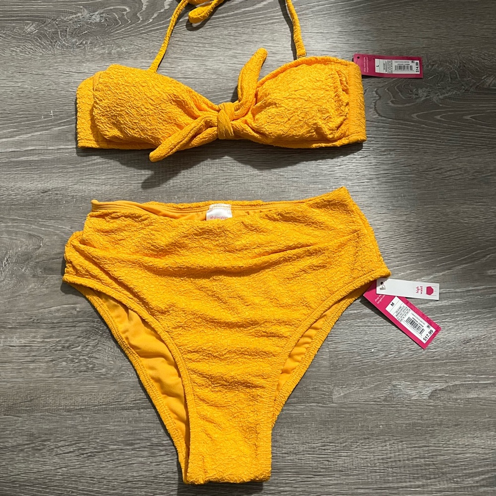 High waisted swim suit